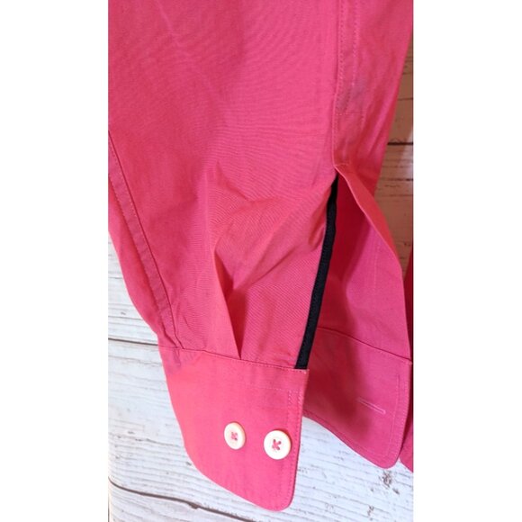 NWT Strellson Swiss Cross Men Shirt Pink Cotton Button Down Long Sleeve Size XL - Picture 4 of 12